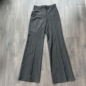 Zara Gray Wide Leg Work Office Long Pants